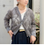 【追加】《セットアップ対応》チュール刺繍Vネックカーディガン