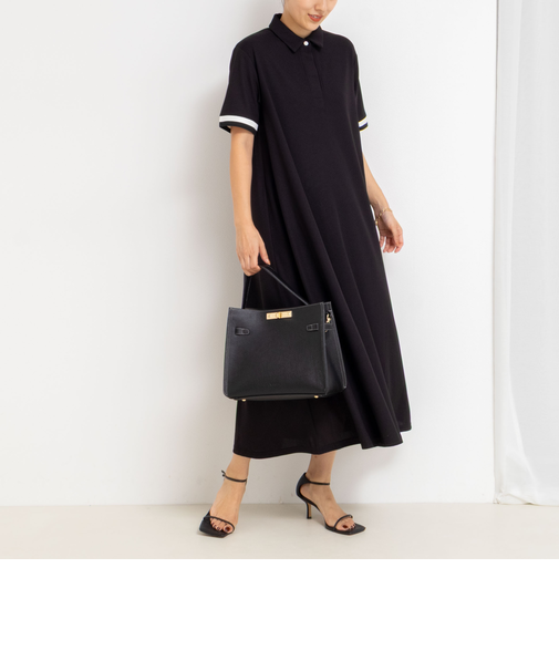 ポロ衿ワンピース