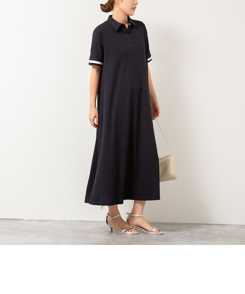 ポロ衿ワンピース
