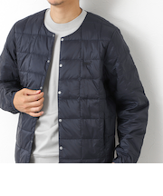 【TAION/タイオン】別注クジラ刺繍CREW NECK BUTTON DOWN JACKET