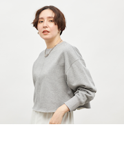 ショート丈裏毛スウェット