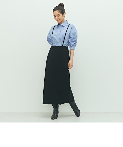 ウォッシャブルストラップ付2ＷAYタイトスカート