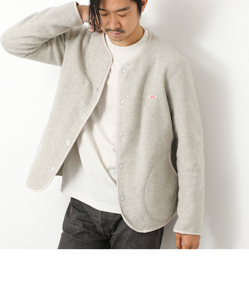 DANTON/ダントン】JD-8939 FLEECE COLLARLESS JACKET 25AW｜ノーリーズ