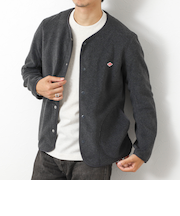 【DANTON/ダントン】JD-8939 FLEECE COLLARLESS JACKET 25AW