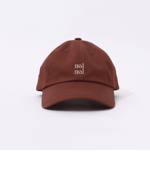 【nolnol/ノルノル】ロゴ刺繍キャップ
