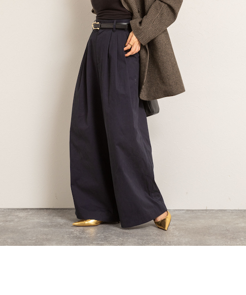 マクウェル（MAQWEL）/【MAQWEL/マクウェル】ウォッシャブルタックワイドパンツ MAQWEL/マクウェル】ウォッシャブルタックワイドパンツ｜ノーリーズの