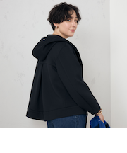 《セットアップ対応》ウォッシャブルエアボールフードブルゾン