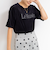 シアートリコットベロアプリントTシャツ