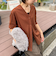 《手洗い可能》《セットアップ対応》BIGシルエットVネックカーディガン