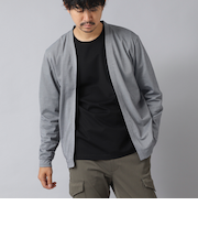 【ACTIVE SECT】《限定展開》シルケットサーフニットボタンレスカーディガン 25AW