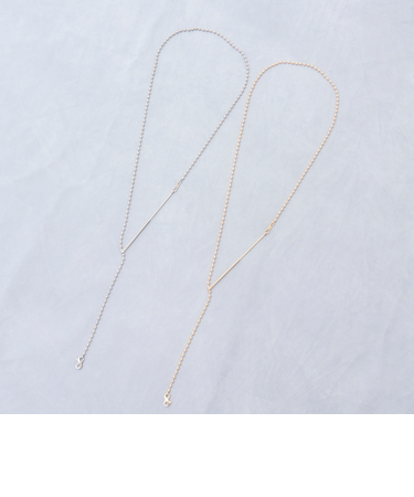 【grace grace/グラスグラス】ロングフックボールアレンジネックレス