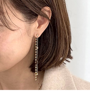 【grace grace/グラスグラス】スキップボールボールピアス