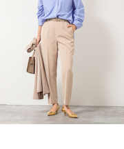 ウォッシャブルダブルクロススリムパンツ