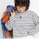 nolnol ウォッシャブルMVSシルケットボーダーショートT