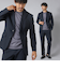 【ACTIVE SECT】《セットアップ》ポンチプリントスーツ ジャケット&パンツ 25AW