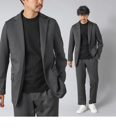 【ACTIVE SECT】《セットアップ》ダブルニットスーツ ジャケット&パンツ 25AW