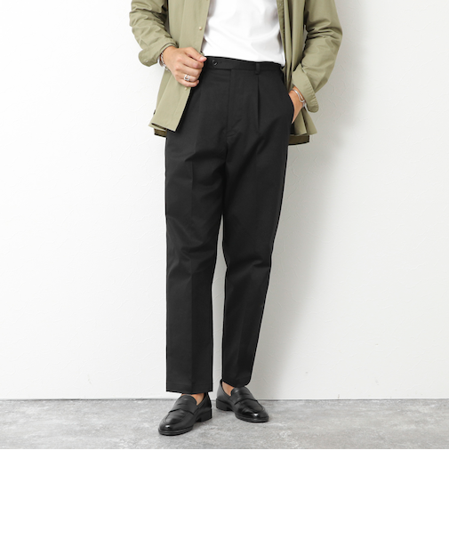 コンパクトチノ ストレッチテーパードパンツ 25AW