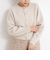 ヘアリーメタル釦クルーネックカーディガン