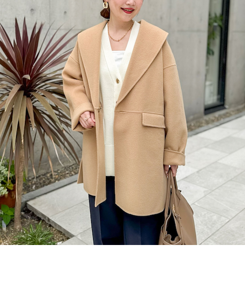 タグ付き　訳あり　リバーショールコート 36 24AW【ノーリーズ 】 NOLLEY'S Sophi（ノーリーズソフィ）の「◇【WEB限定カラーあり