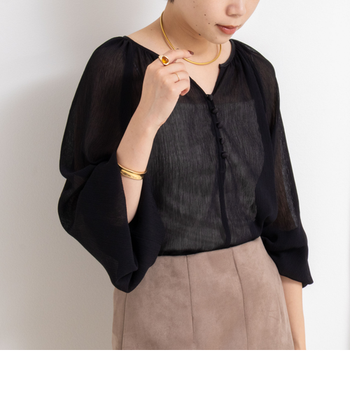 ノーリーズ（NOLLEY’S）/ウォッシャブル楊柳ギャザーブラウス ウォッシャブル楊柳ギャザーブラウス｜ノーリーズの通販｜&mall