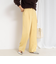 【一部WEB限定サイズ】ウォッシャブルブライトダブルクロスセミワイドパンツ