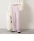 ウォッシャブルウール調愛されセミワイドパンツ