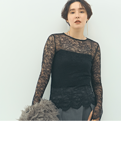 リボンニットツイードベスト｜ノーリーズの通販｜&mall（アンドモール