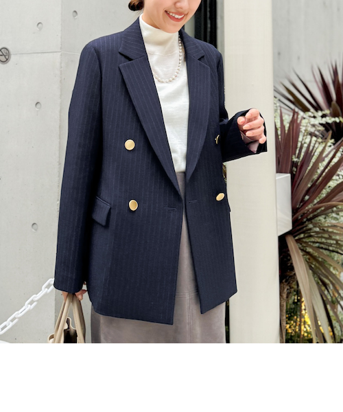 Crescentさま専用 【未使用】ノーリーズ　ダブルジャケット ノーリーズ/レディースのジャケットの通販｜&mall（アンドモール）三井