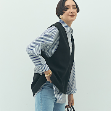 ウォッシャブルストレッチジャージベスト