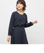 ウォッシャブル2WAYストレッチブラウス