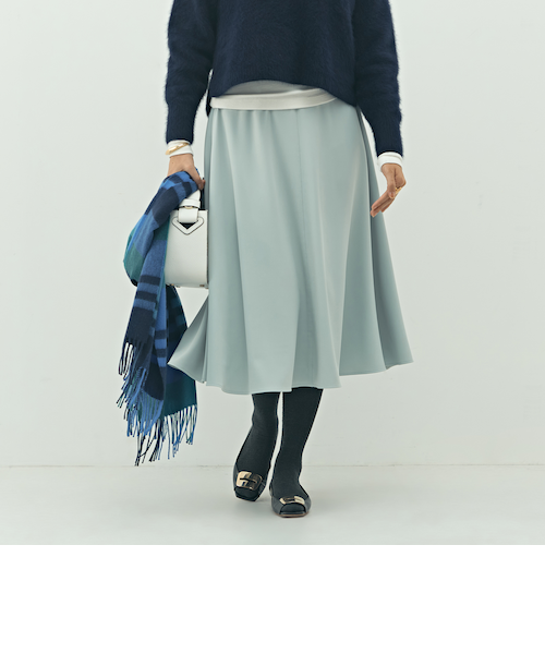 起毛リブカットタイトロングスカート｜ナノ・ユニバースの通販｜&mall