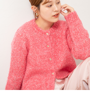 モヘアスパンコールカーディガン