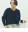 ヘアリーストレッチVネックプルオーバーニット