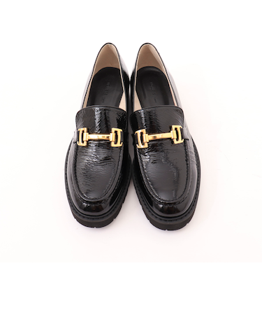 ワッシャーエナメルビットローファー