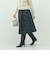 ウォッシャブル花柄ジャガードタックスカート