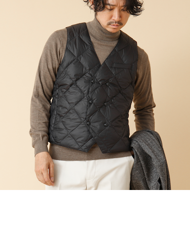 【TAION/タイオン】W-BREASTED SNAP BUTTON DOWN GILET 25AW