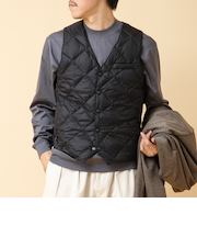 【TAION/タイオン】SINGLE SNAP BUTTON DOWN GILET 25AW
