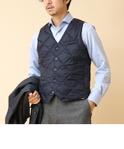 【TAION/タイオン】SINGLE SNAP BUTTON DOWN GILET 25AW