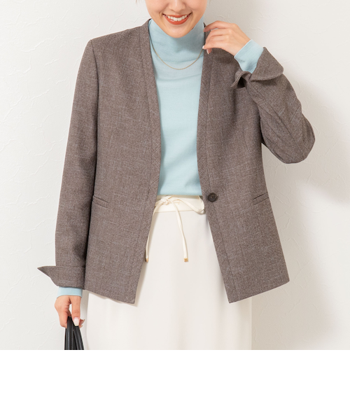 【美品】NOLLEYS ノーカラー　春 美品】NOLLEYS ノーカラー 春 NOLLEY'S Sophi ジャケット ノー