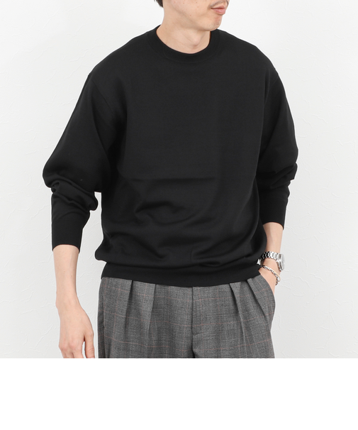 ウォッシャブル クルーネックニット 25AW