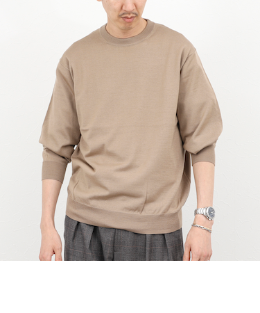 ウォッシャブル クルーネックニット 25AW