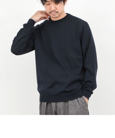 ウォッシャブル クルーネックニット 25AW