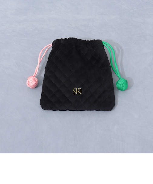 【grace grace/グラスグラス】パデッドキンチャクポーチ