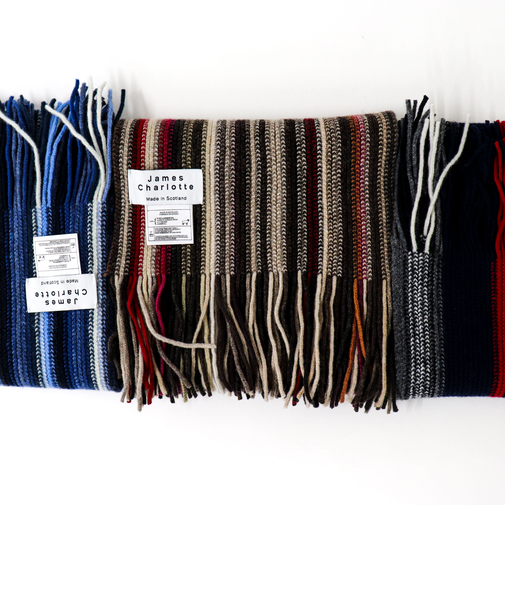 【JAMES CHARLOTTE/ジェームス・シャルロット】Lambswool Russell Muffler 25