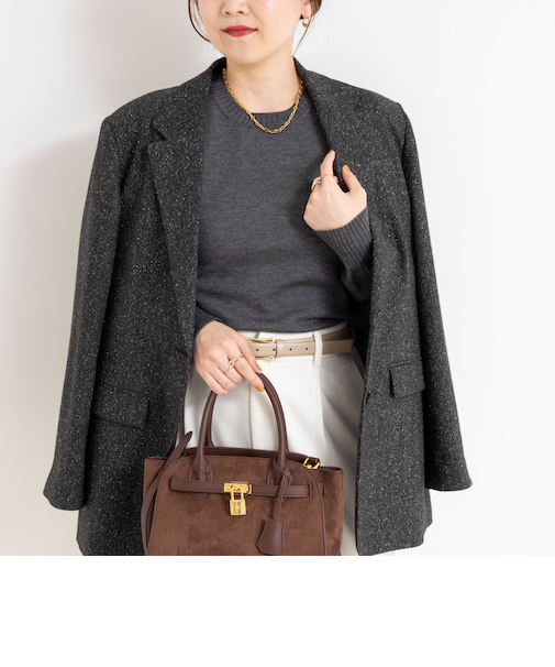 【MARILYN MOON/マリリーンムーン】14G wool modern sleeve top