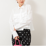 【MARILYN MOON/マリリーンムーン】layered raffle blouse