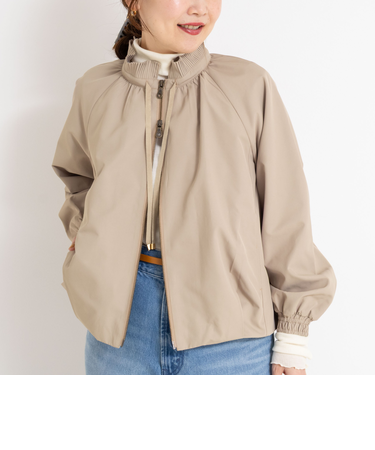 【MARILYN MOON/マリリーンムーン】pleats twill blouson