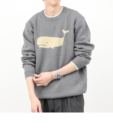 クジラWJQ ダブルジャカードニット 25AW