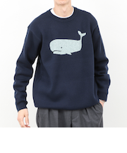 クジラWJQ ダブルジャカードニット 25AW