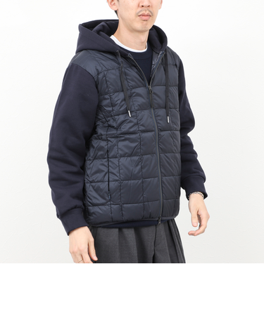 【TAION/タイオン】W-ZIP DOWN HOODIE with SWEATS SLEEVE 25AW
